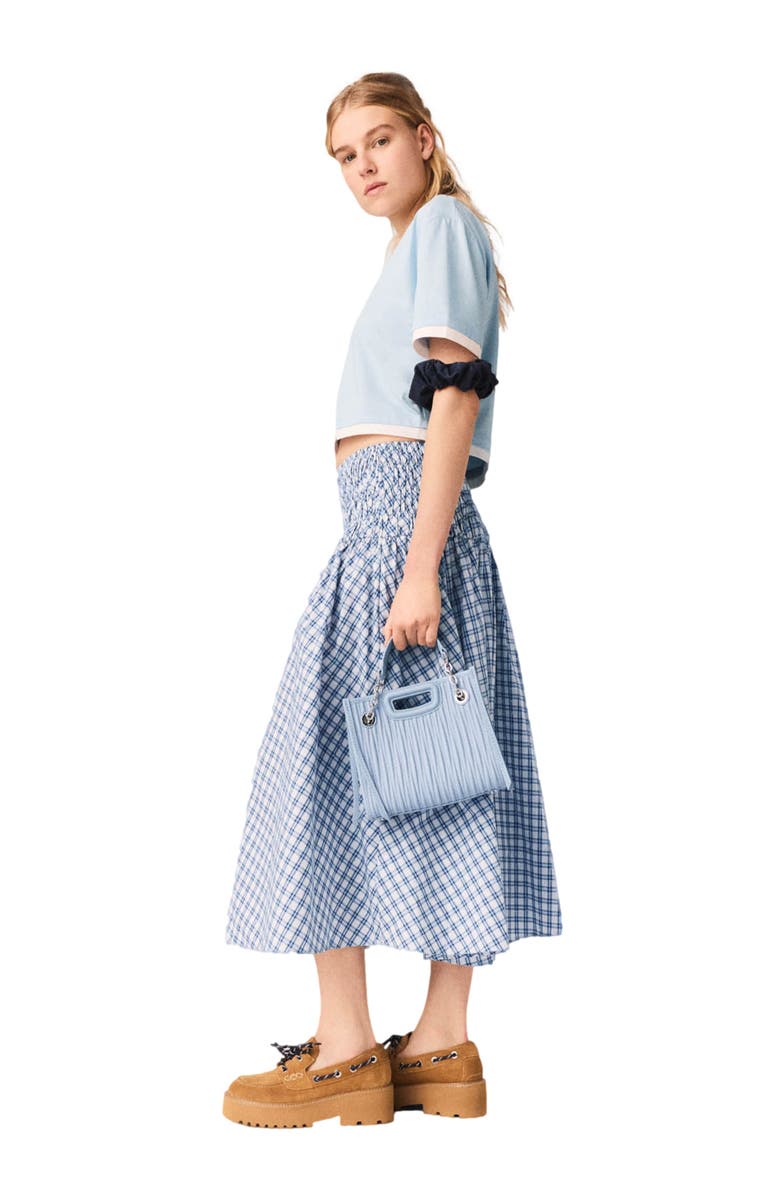 maje Two-tone T-shirt, Alternate, color, Blue Sky