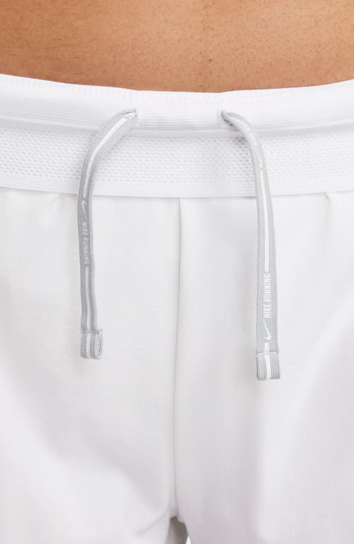 Nike Dri-fit Aeroswift Running Shorts In White