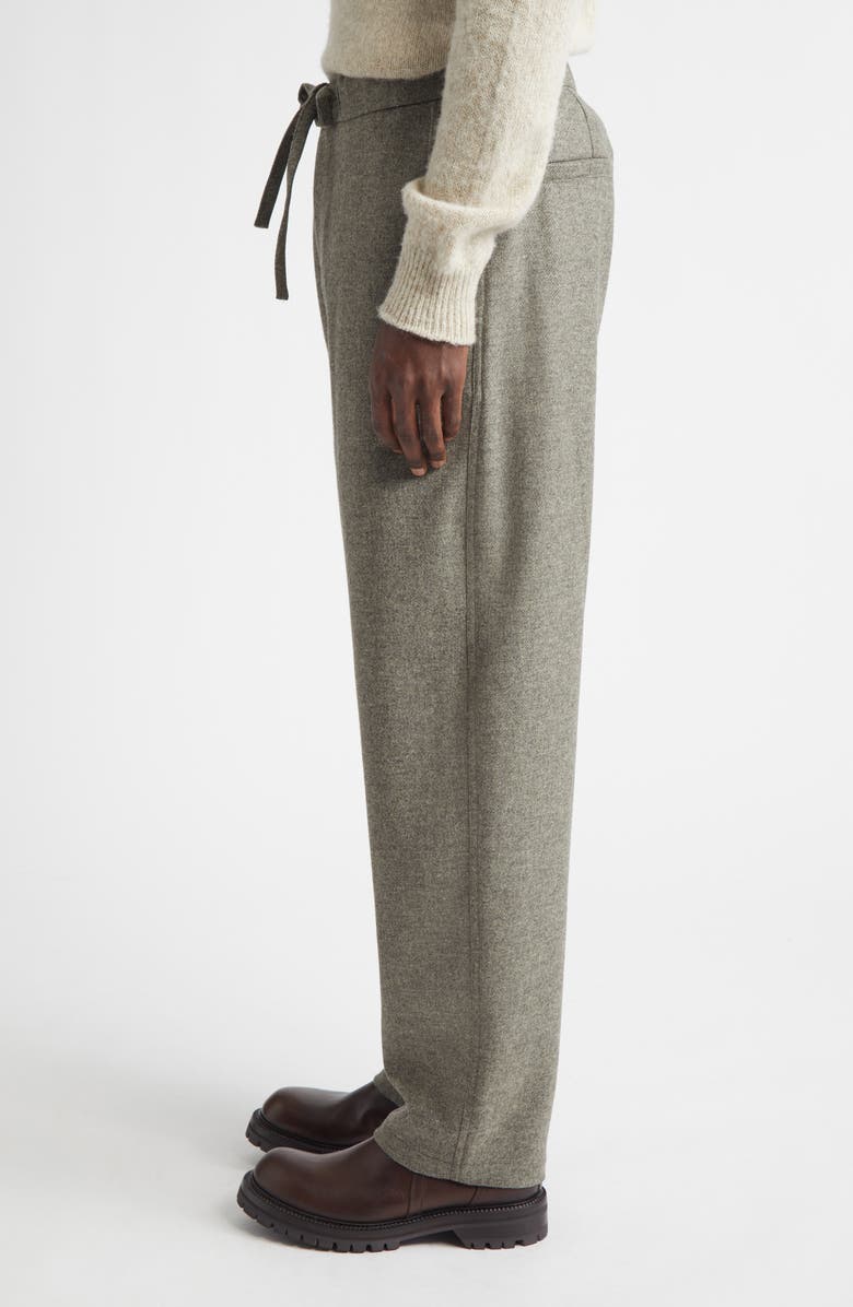 De Bonne Facture Lounge Merino Wool Trousers, Alternate, color, Fontainebleau Grey