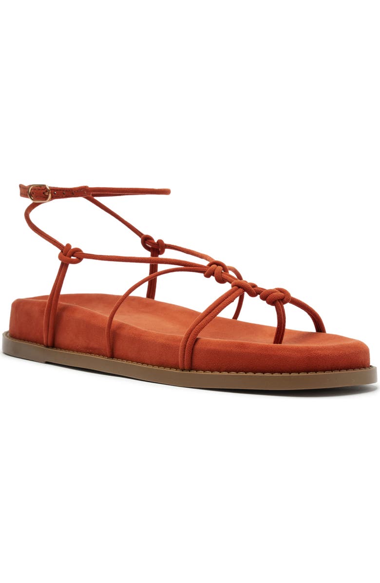 Schutz Calabria Sporty Ankle Strap Sandal, Main, color, Sunset Ochre