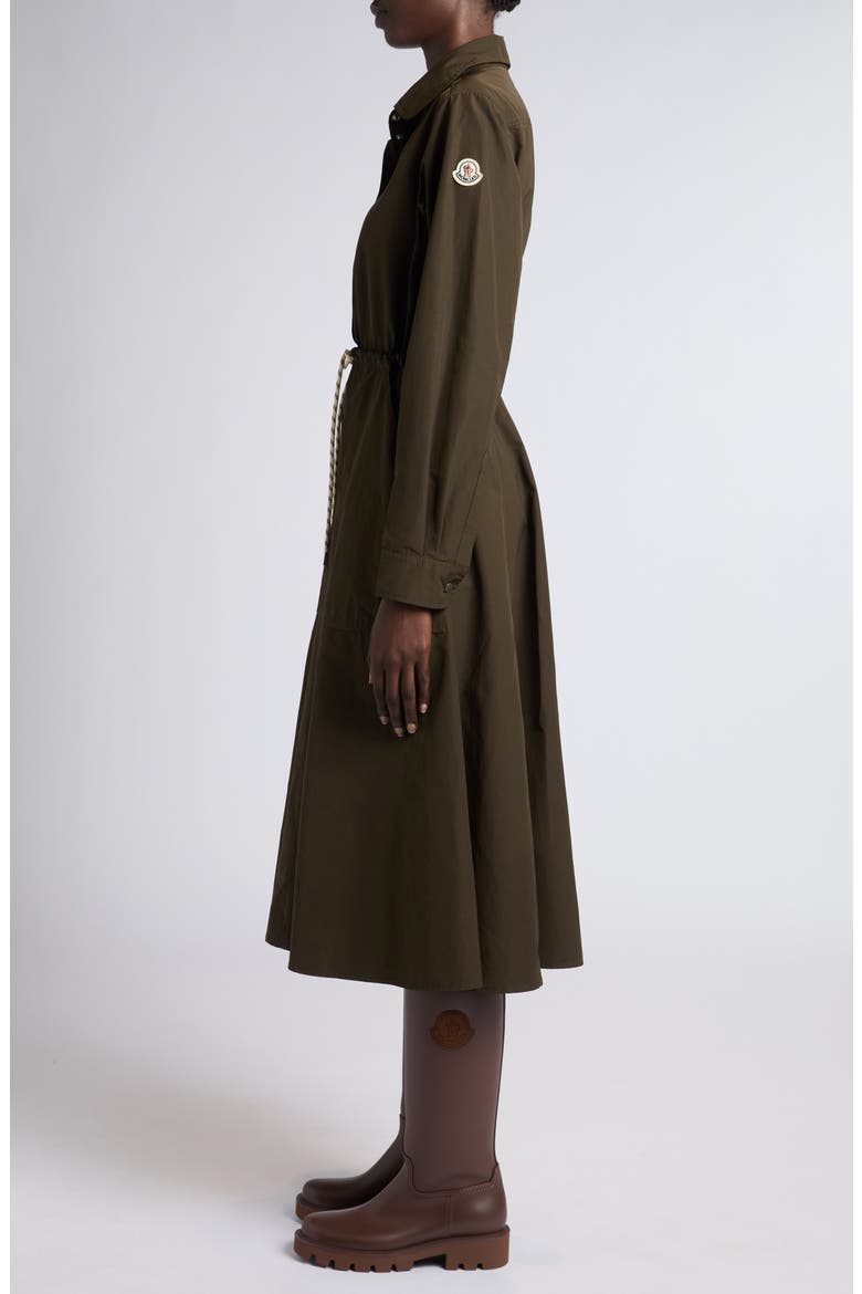 Long Sleeve Poplin Shirtdress, Alternate, color, GREEN
