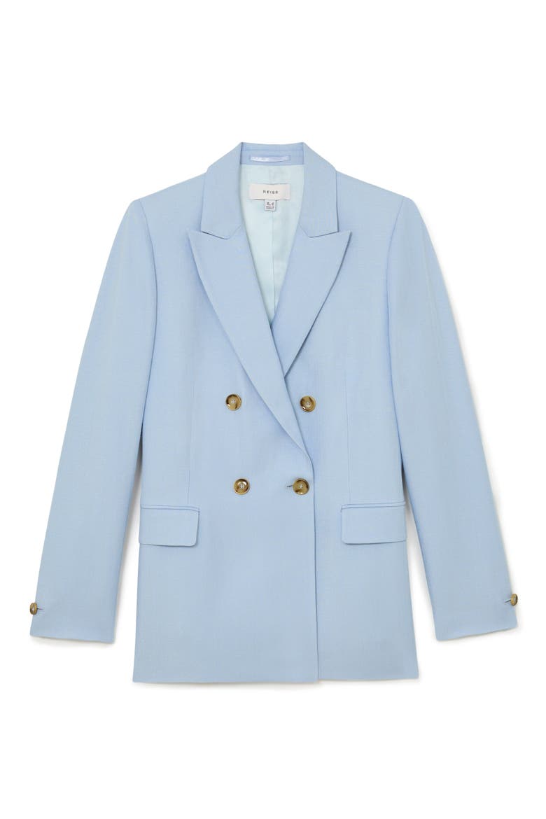 Magda Double Breasted Blazer, Alternate, color, BLUE