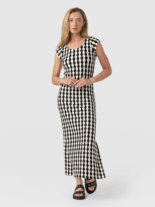 Shop Saint + Sofia Elise Scoop Neck Midaxi Dress