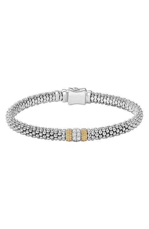 Diamond Luxe Pavé Station 6mm Bracelet