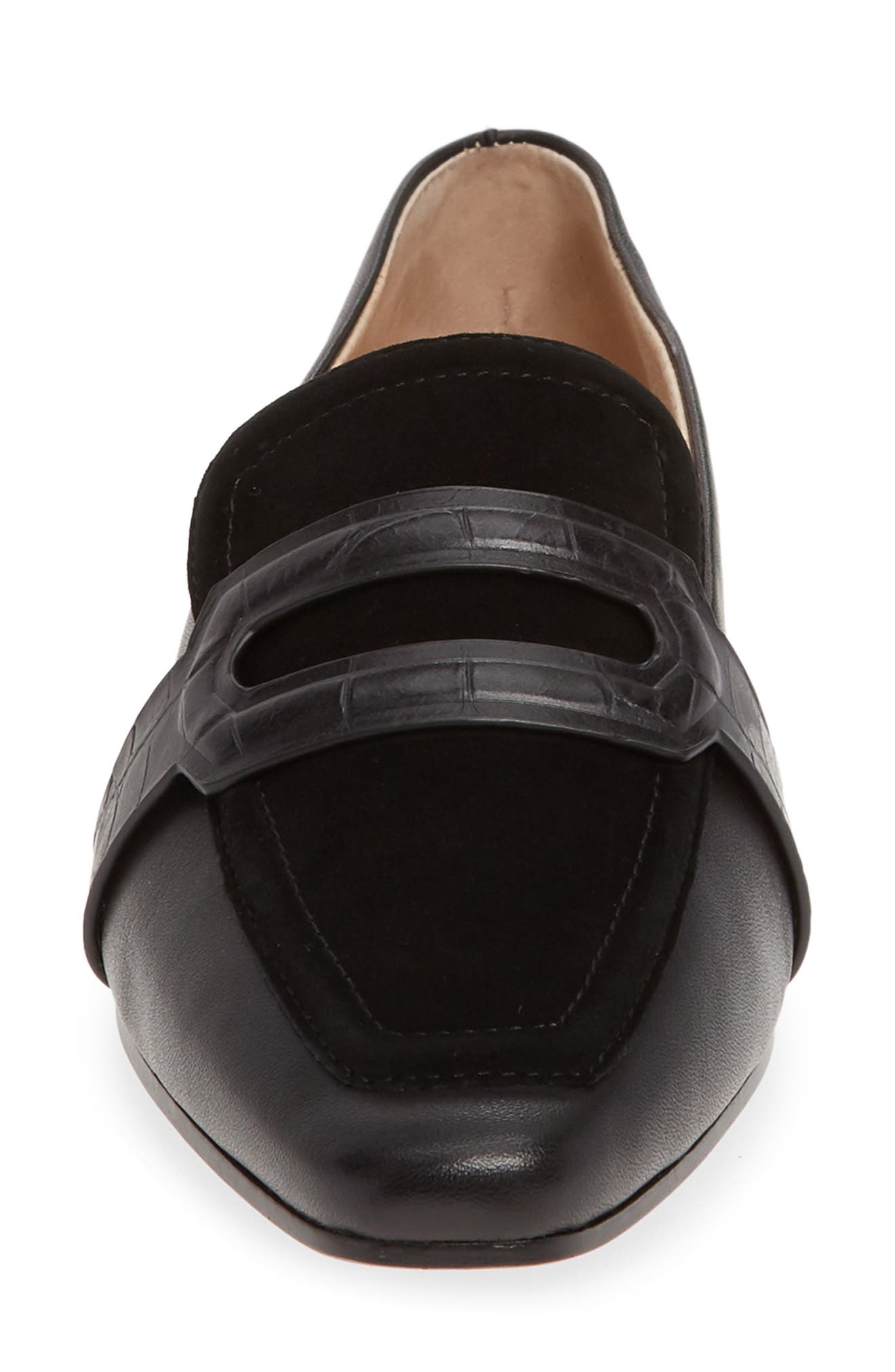 Beale Flat, Alternate, color, BLACK LEATHER