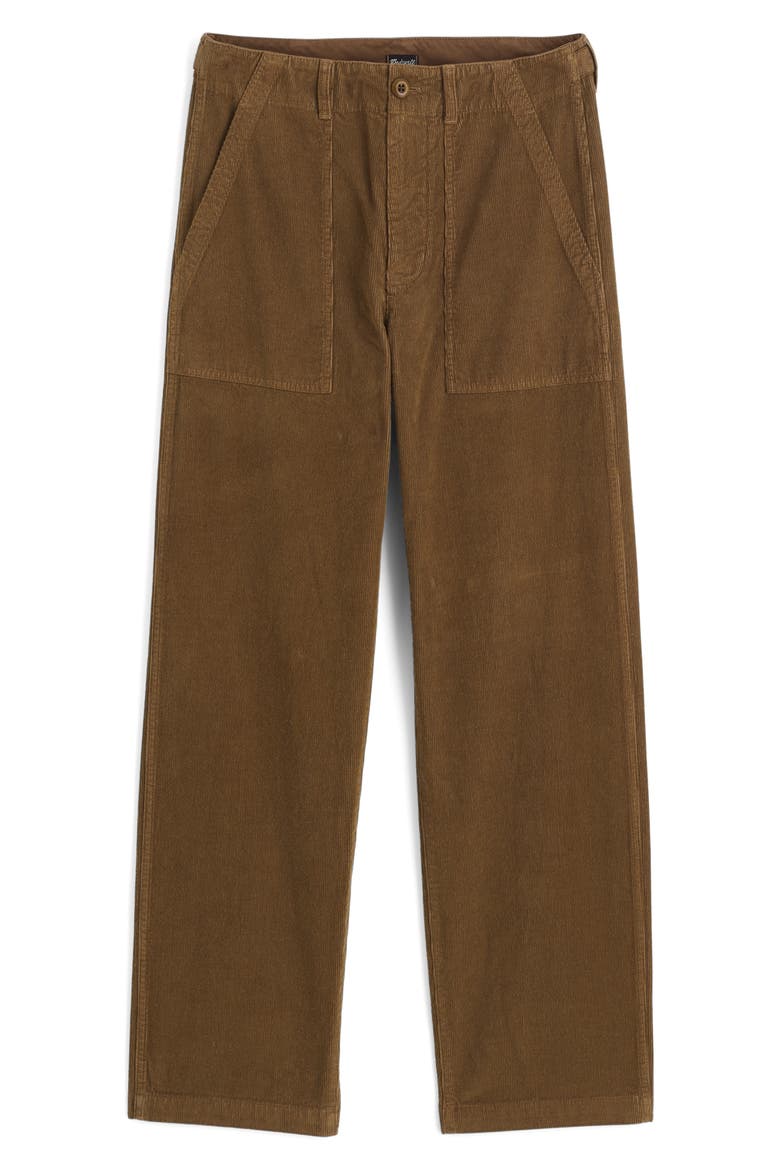 Corduroy Fatigue Pants, Alternate, color, WOODLAND BROWN