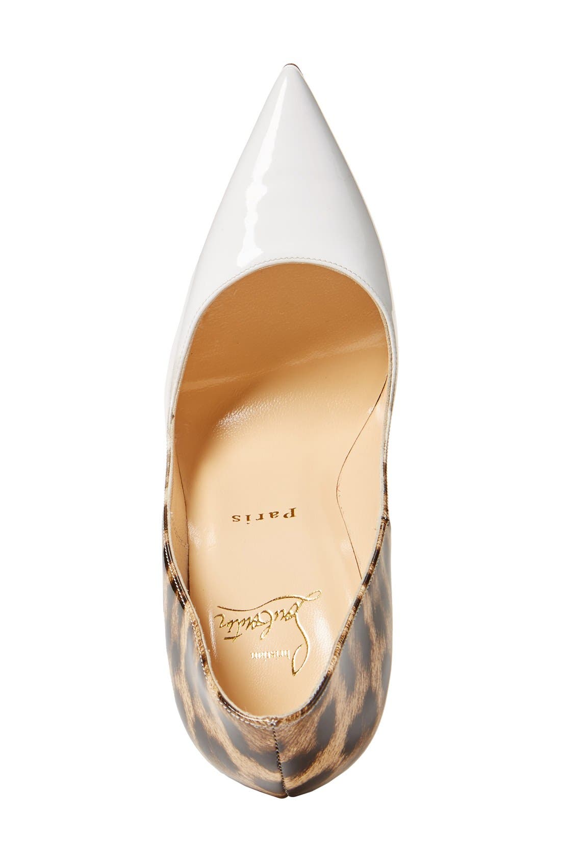 'So Kate' Pointy Toe Pump, Alternate, color, LEOPARD WHITE PATENT