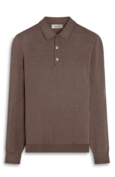 Merino Wool Polo Sweater