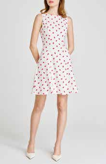 WAYF x Styled by COCO! Jayce Strawberry Print Linen Blend Dress