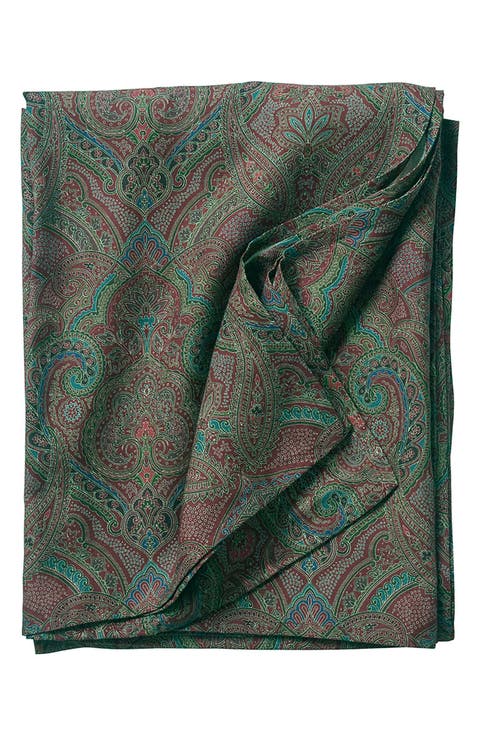 Paisley Linen Tablecloth