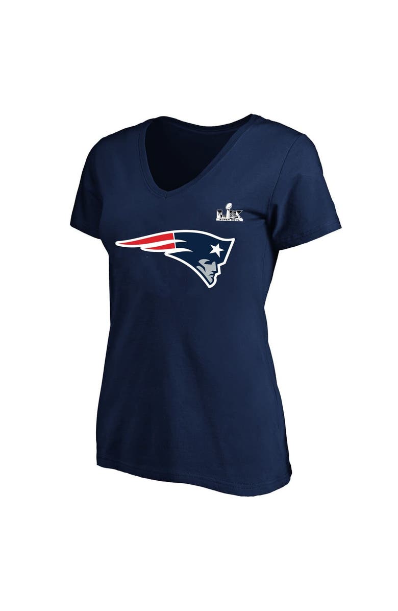 FANATICS Women's Fanatics Drake Maye Navy New England Patriots Super Bowl LX Patch Plus Size Name & Number V-Neck T-Shirt, Alternate, color, Navy