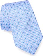 Duchamp Medallion Jacquard Silk Tie
