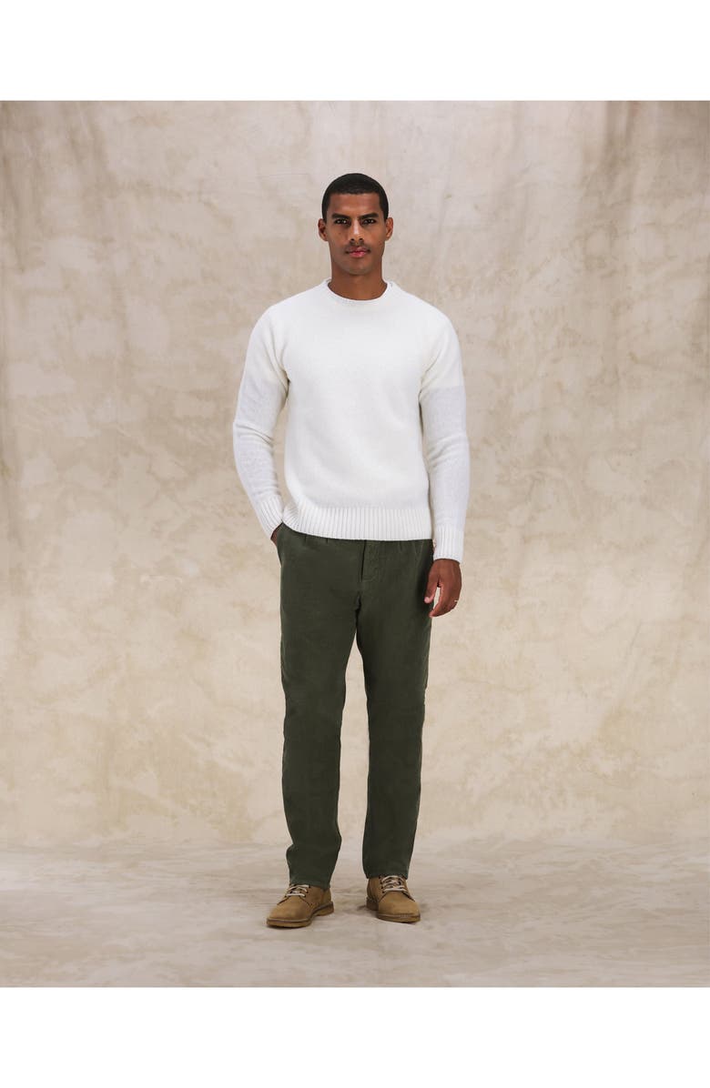 Fortela Skipper Merino Wool Crewneck Sweater, Alternate, color, Off White