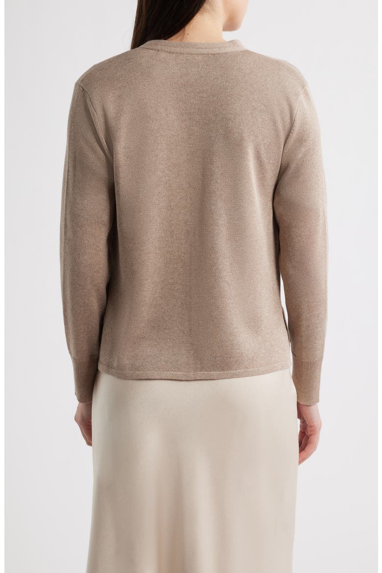 Arden Tie Front Cardigan, Alternate, color, NATURAL