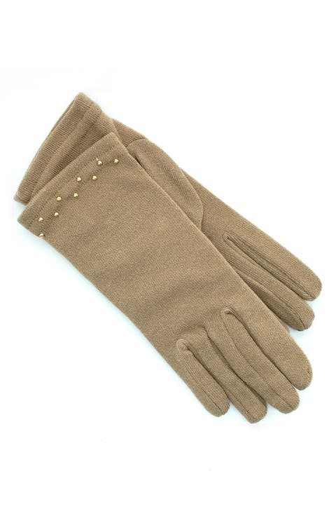 Studded Knit Gloves