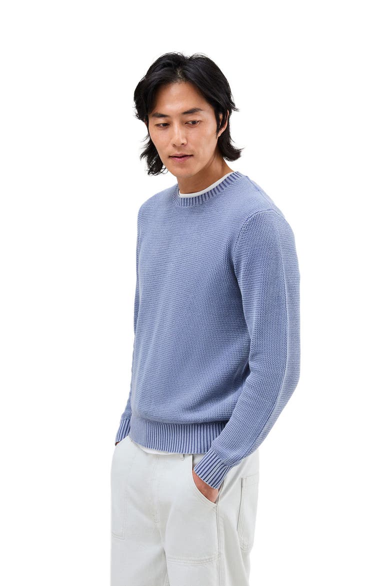 The Dune Open Knit Sweater, Alternate, color, Vintage Indigo