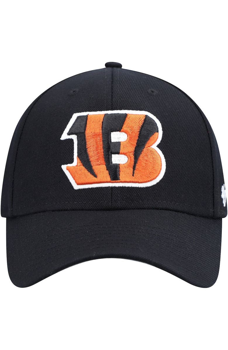 '47 Men's '47 Black Cincinnati Bengals Logo MVP Adjustable Hat, Alternate, color, Black