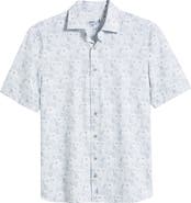 johnnie-O Kayce Hangin' Out Floral Short Sleeve Knit Button-Up Shirt
