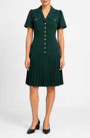 Nanette Lepore Remy Stretch Pleat Shirtdress