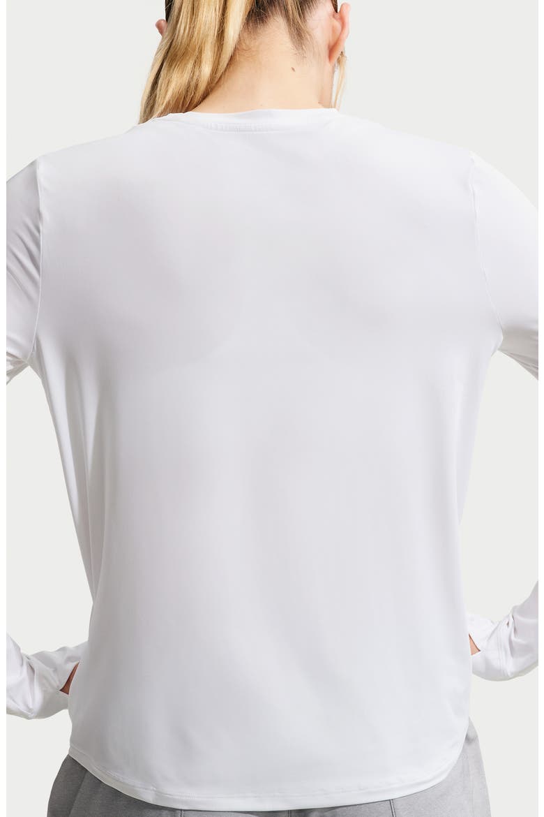One Classic Dri-FIT Long Sleeve Training Top, Alternate, color, 102 WHITE/BLACK