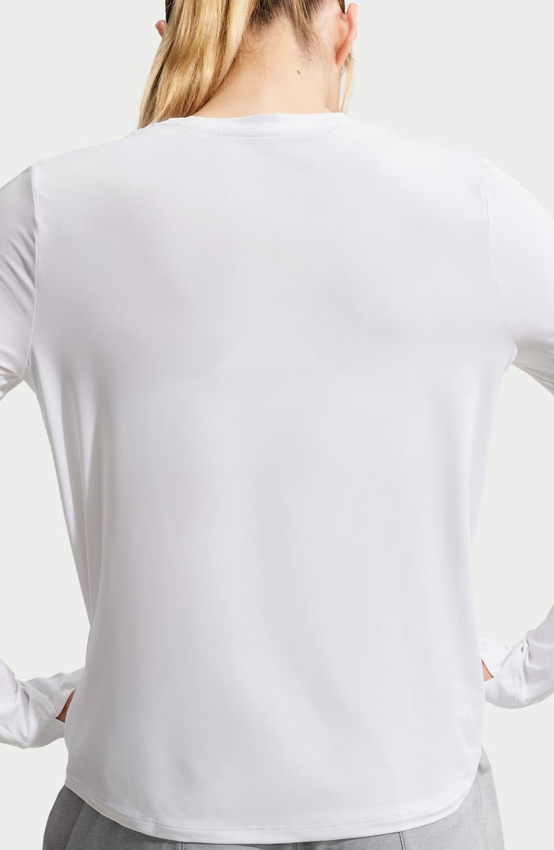 Nike One Classic Dri-FIT Long Sleeve Training Top, Alternate, color, 102 White/Black