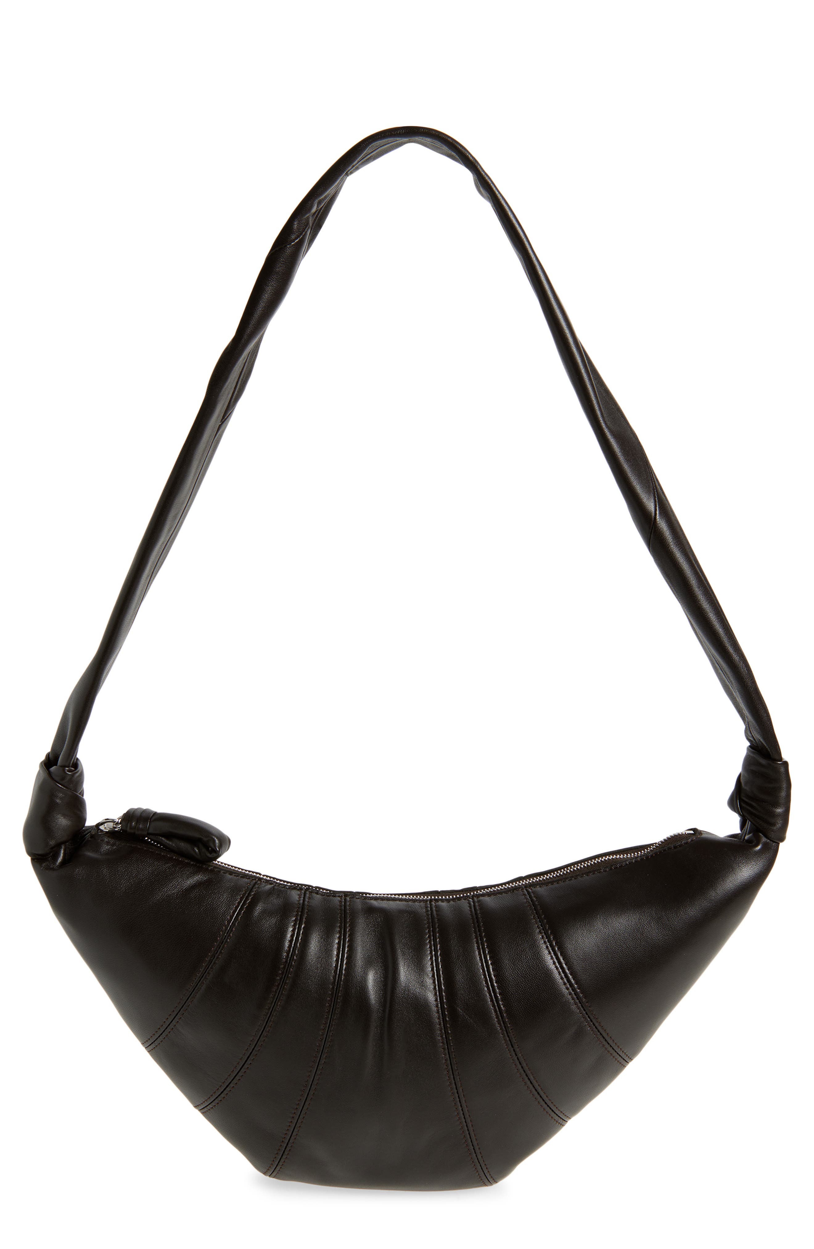 Lemaire Medium Croissant Leather Bag, Main, color, 