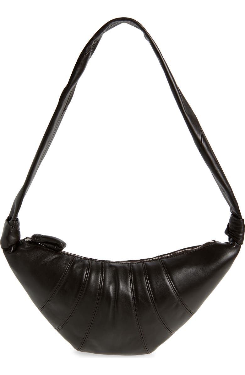 Lemaire Medium Croissant Leather Bag, Main, color,