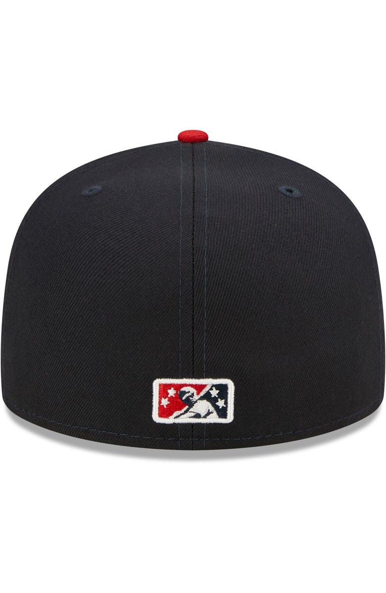 New Era Men's New Era Navy Worcester Red Sox Authentic Collection Team Alternate 59FIFTY Fitted Hat, Alternate, color, 
