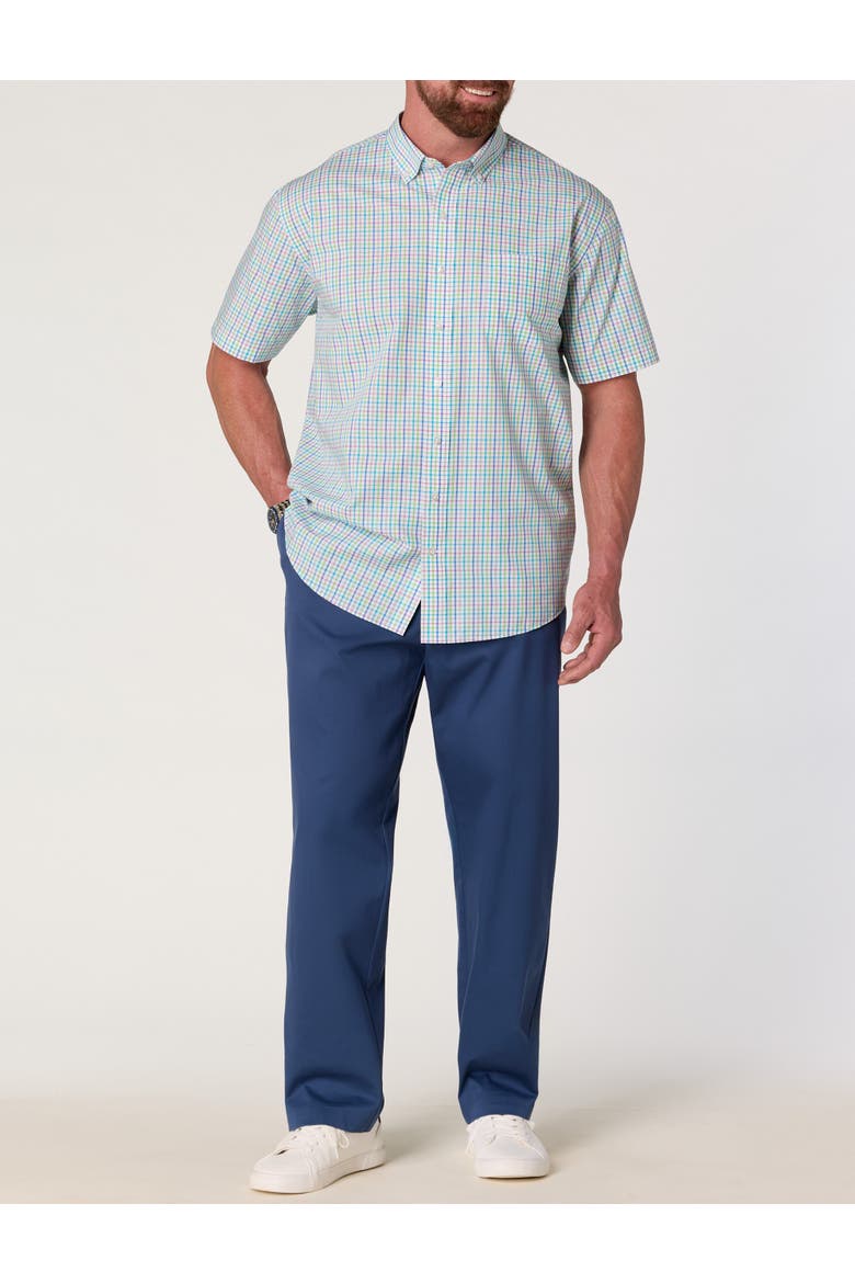 Big & Tall  Tech Small Plaid Sport Shirt, Alternate, color, MULTI