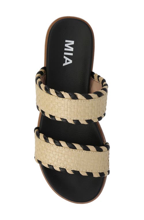 Mia Vella Two-strap Sandal In Brown
