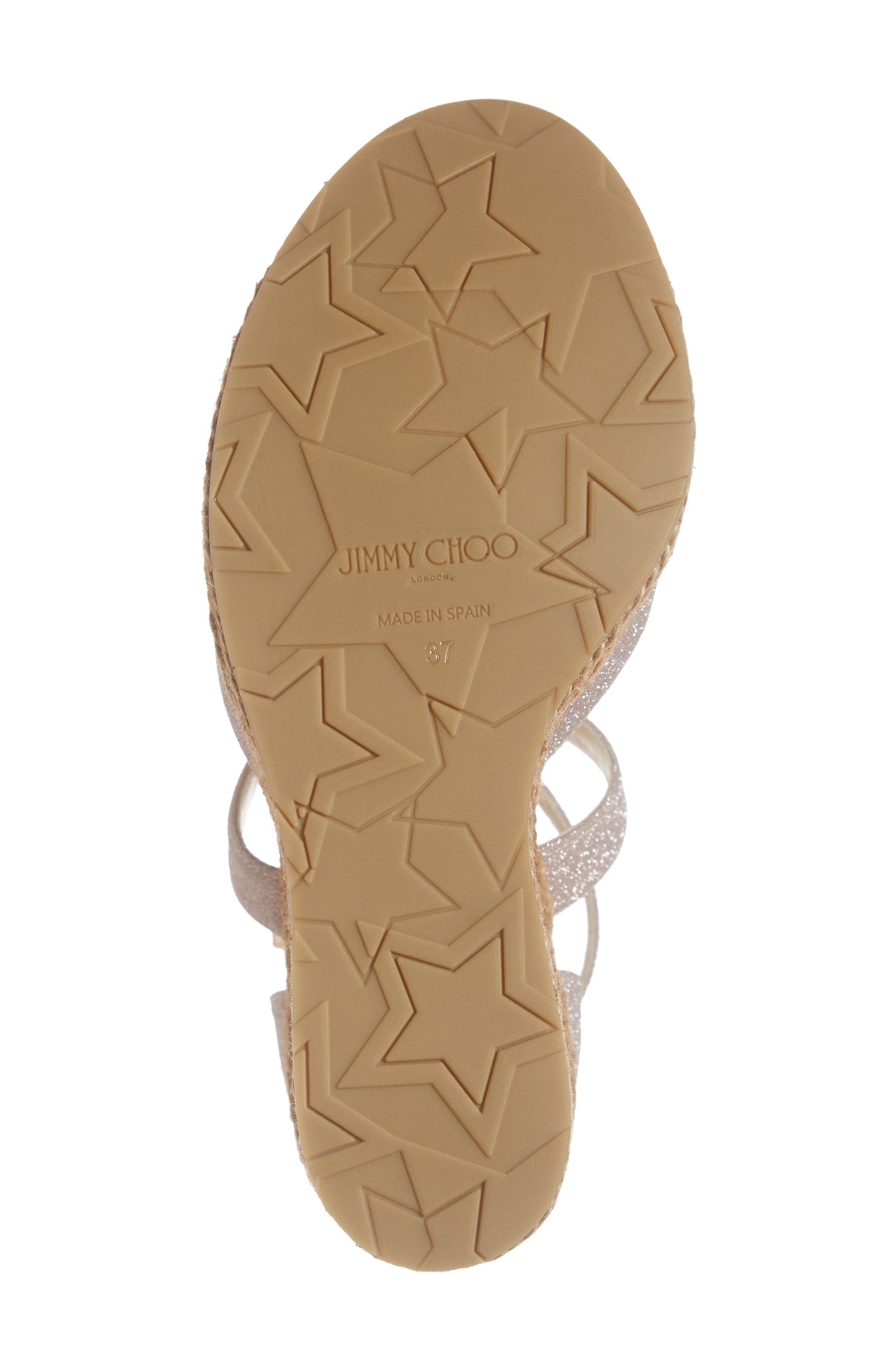 Alanah Espadrille Wedge Sandal, Alternate, color, BALLET PINK GLITTER
