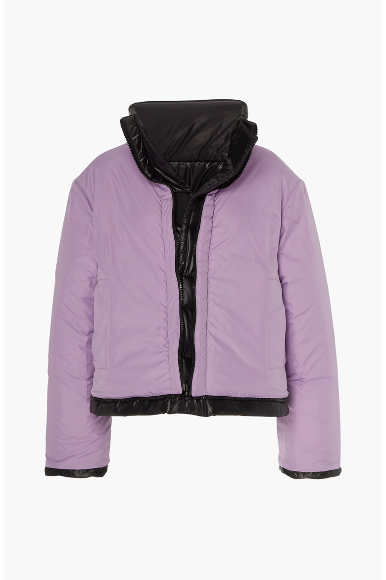 Sustainable Reversible Cropped Coat, Alternate, color, Black / Light Purple
