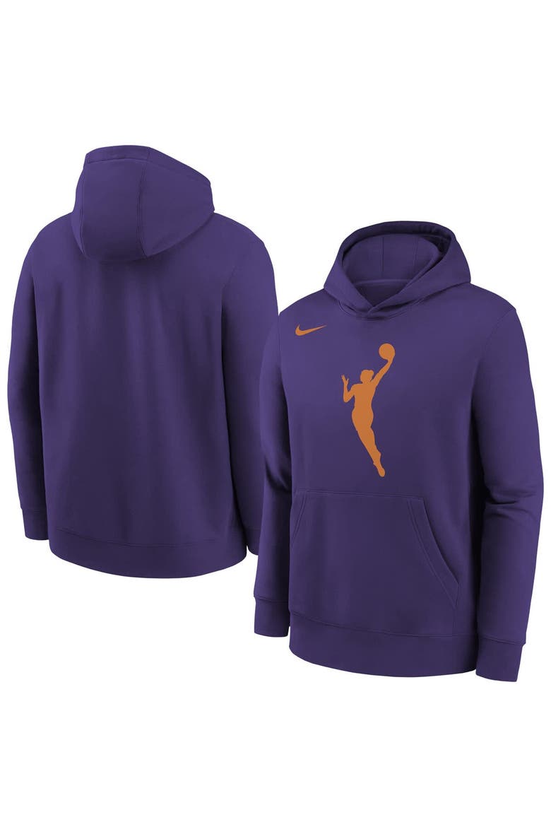 Youth Nike Purple WNBA Logo Essential Team Pullover Hoodie, Alternate, color, Purple