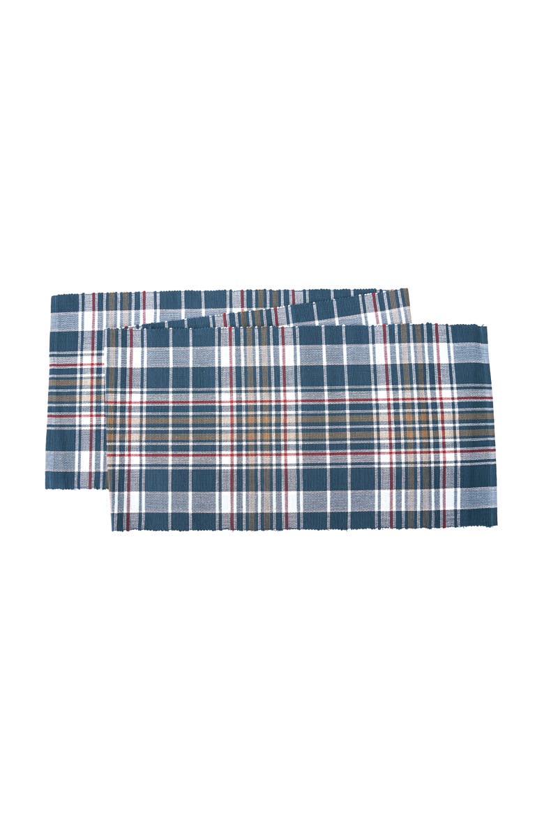 Lawson Lake Plaid Table Runner 13" x 72", Main, color, Blue