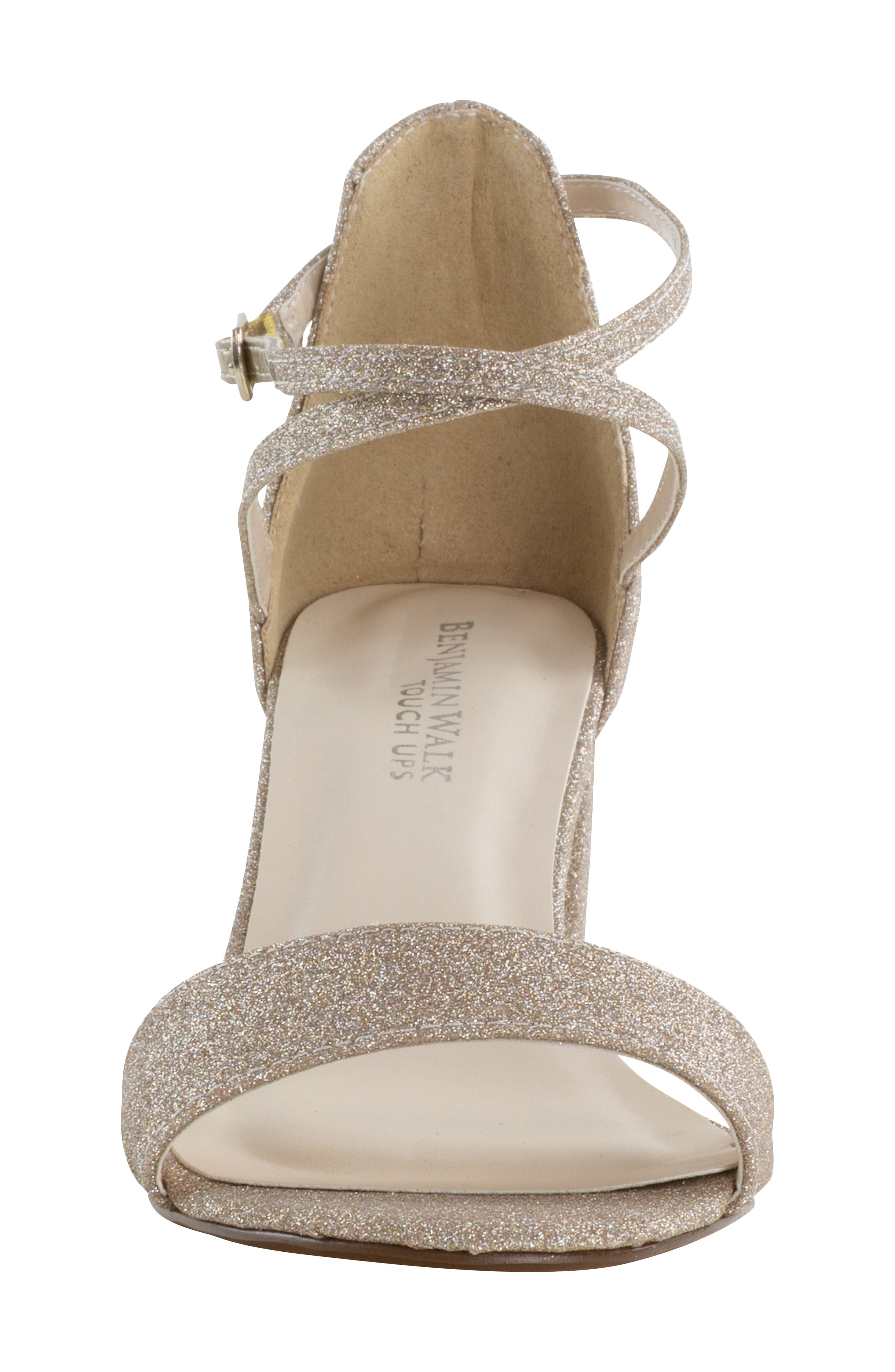 Jackie Block Heel Sandal, Alternate, color, CHAMPAGNE