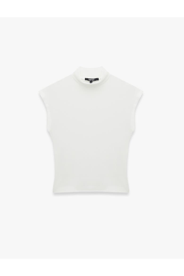 High Neck Blouse, Alternate, color, ECRU