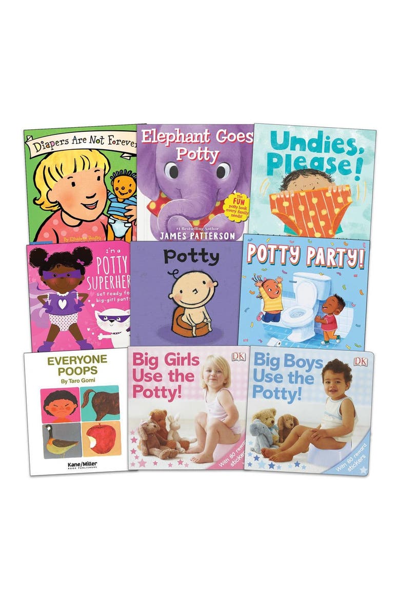 Boys and Girls Potty Training Books - Set of 9, Main, color, Multicolor