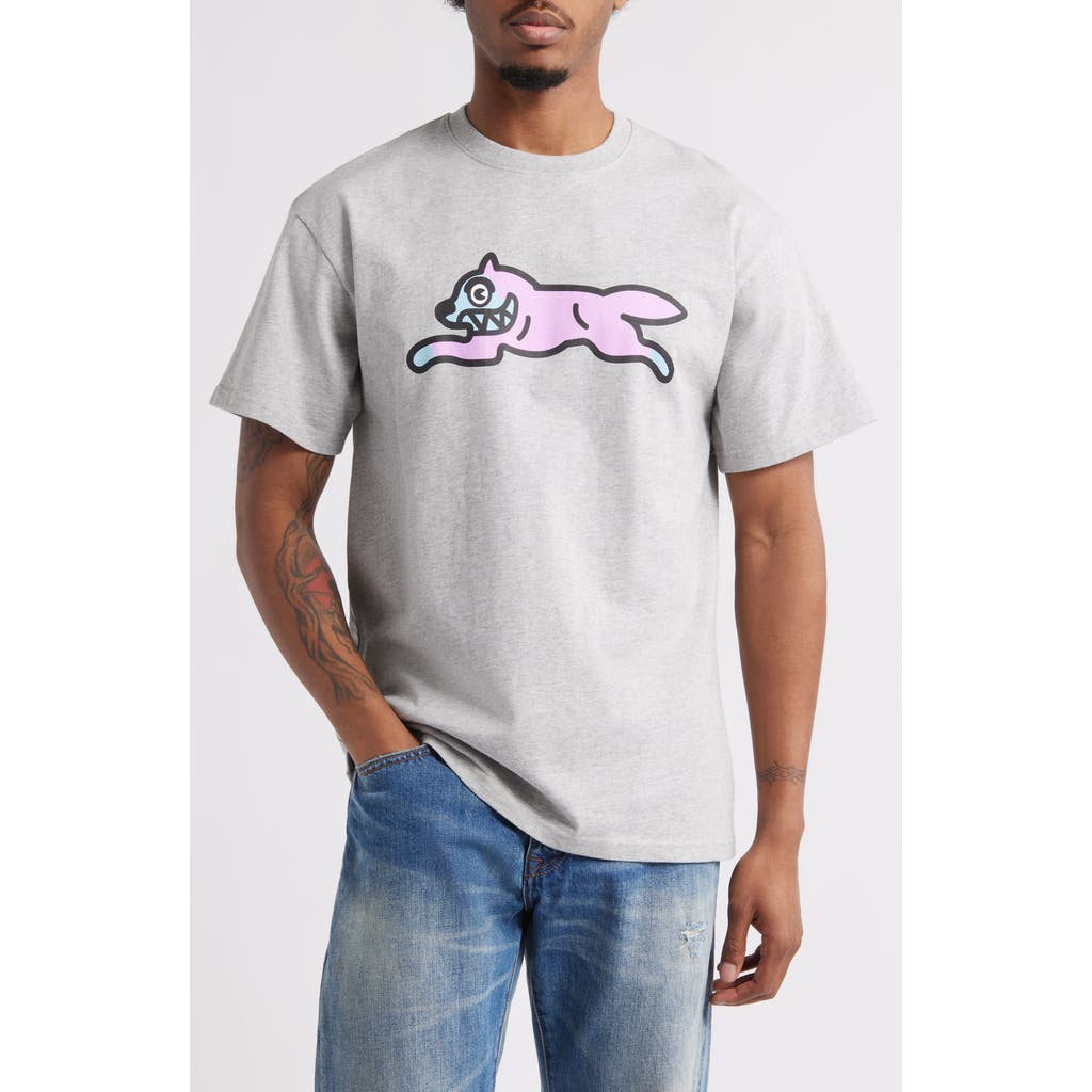 Icecream Running Dog Graphic T-shirt In Gray