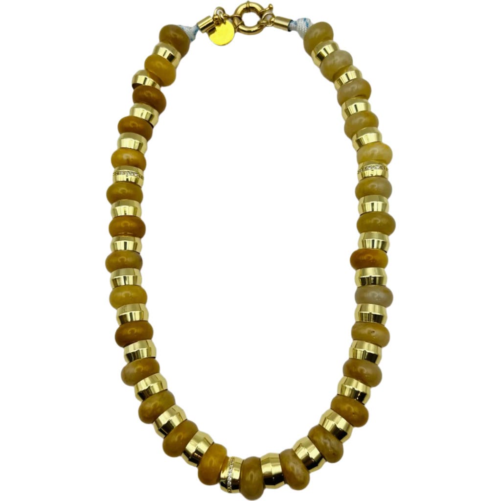 Holst + Lee Holst+lee Semi Precious Necklace In Gold