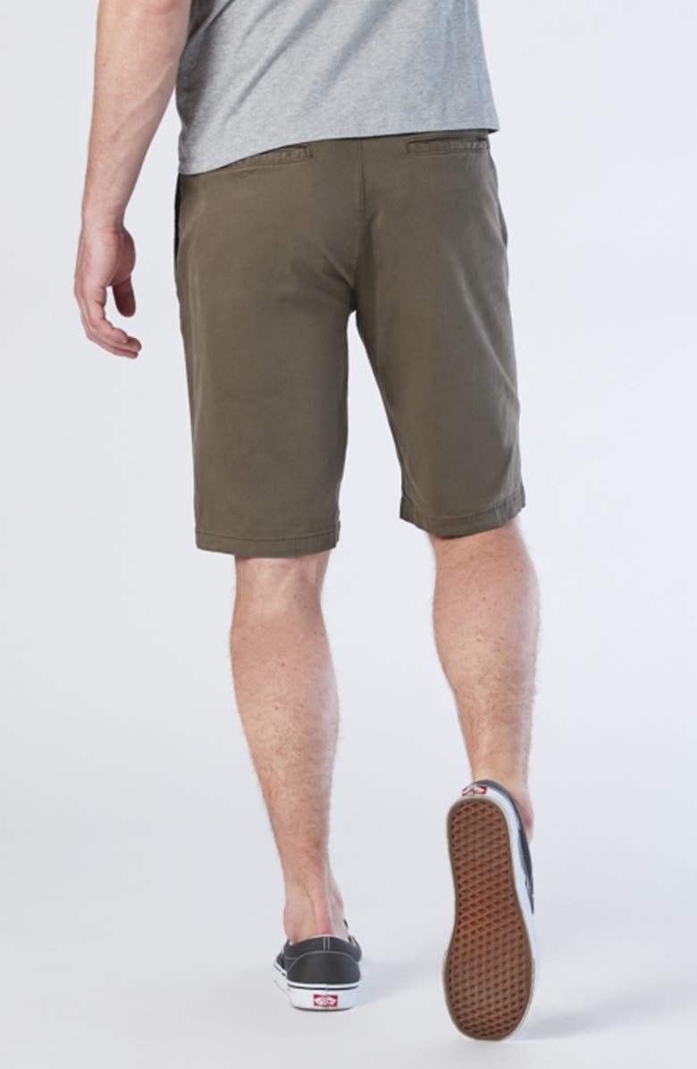 Mavi Jeans Jacob Flat Front Twill Shorts, Alternate, color, Sage Twill