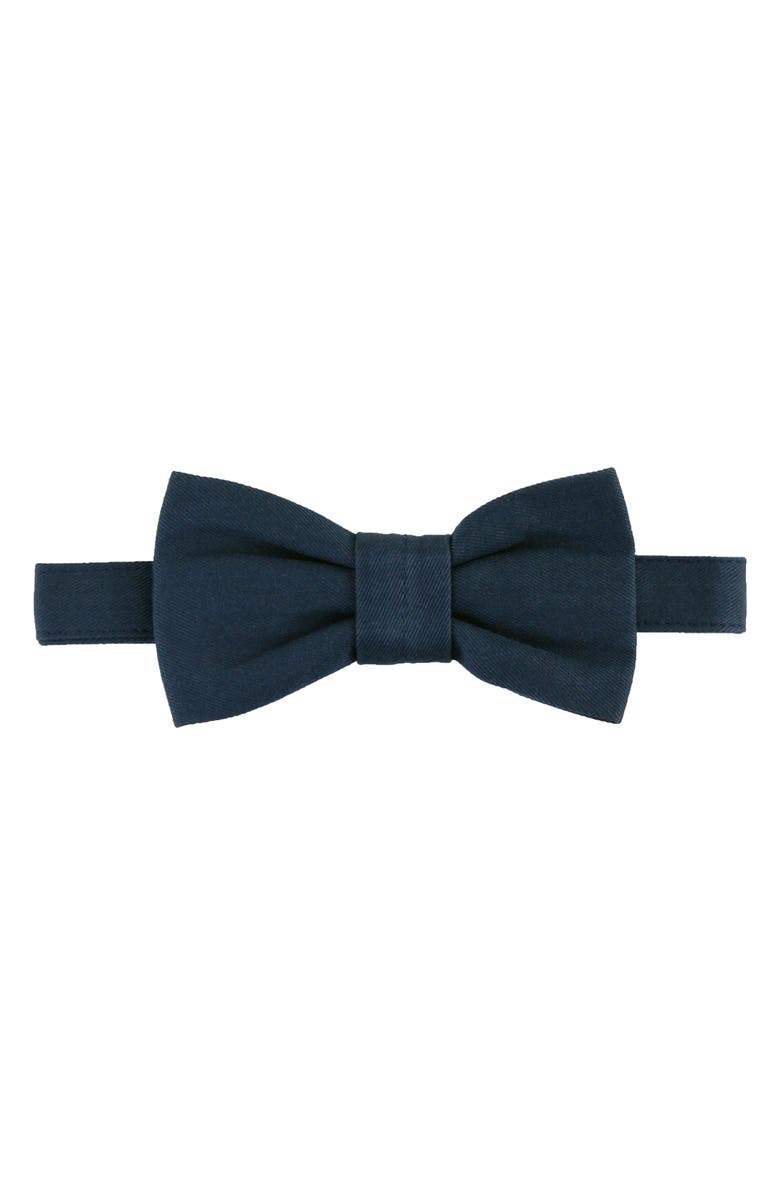 RuggedButts Chambray Romper & Bow Tie Set, Alternate, color, 