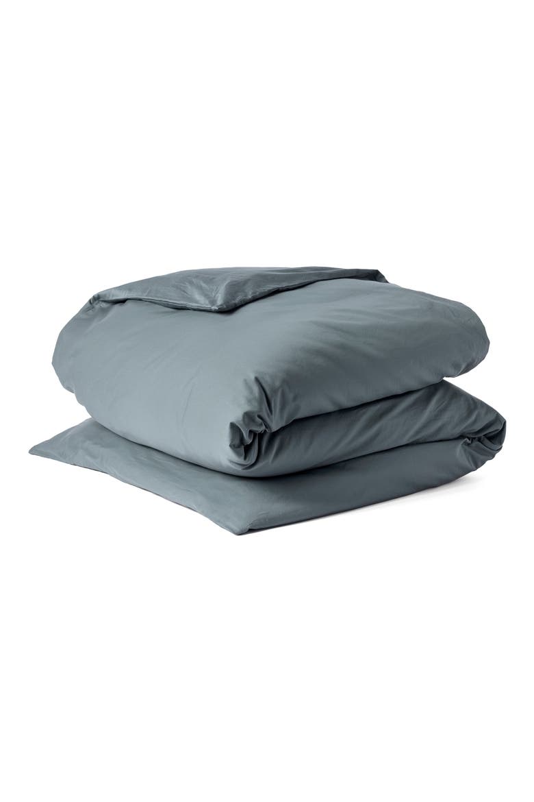 Cloud Soft Organic Cotton Sateen Duvet Cover, Main, color, GULF