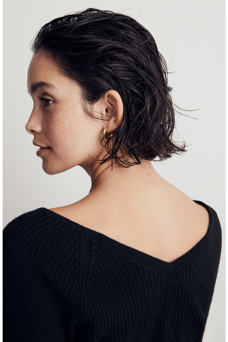 Linwood Rib Pullover Sweater, Alternate, color, TRUE BLACK