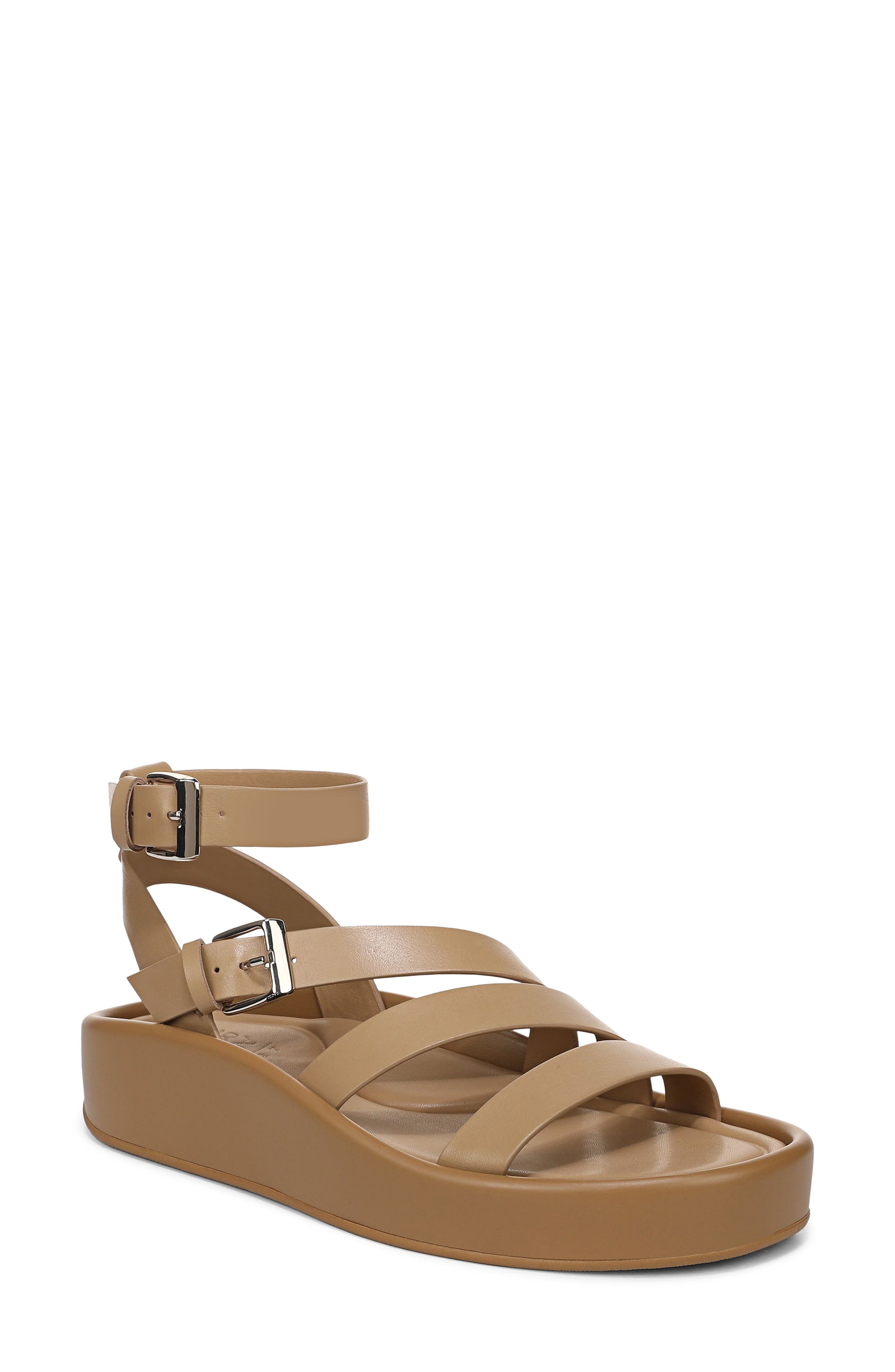 Naturalizer So Sweet Platform Ankle Strap Sandal, Main, color, Dune Dust Tan