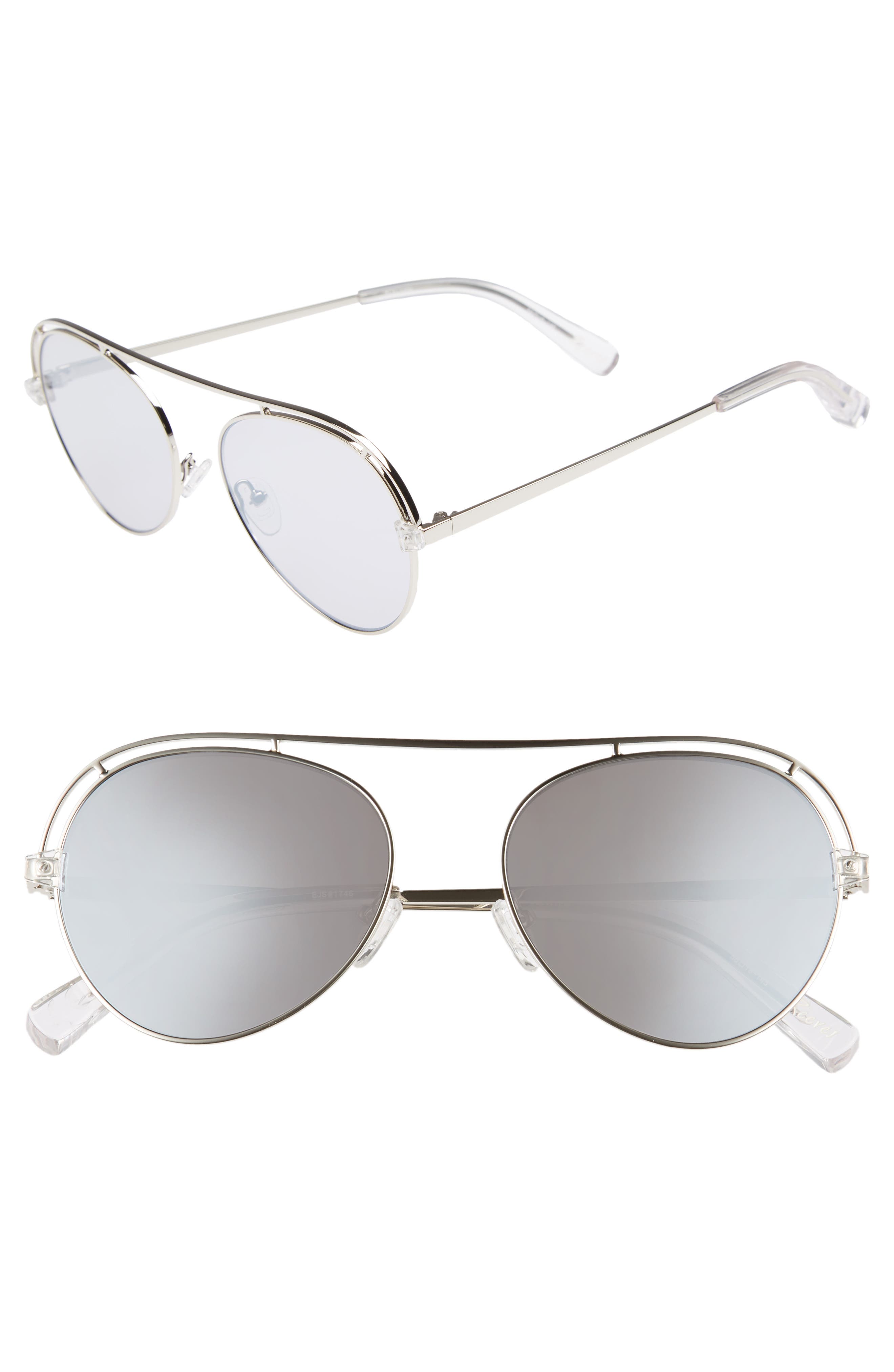 Elizabeth and James Reeves 56mm Mirrored Aviator Sunglasses (Women ...