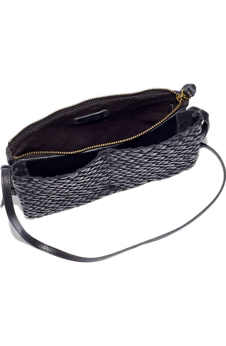 Madewell The Knotted Woven Leather Crossbody Bag, Alternate, color,