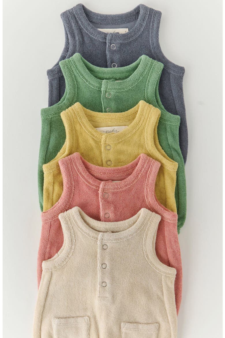Classic Terry Bubble Romper, Alternate, color, GRASS