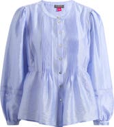Vince Camuto Pintuck Taffeta Top
