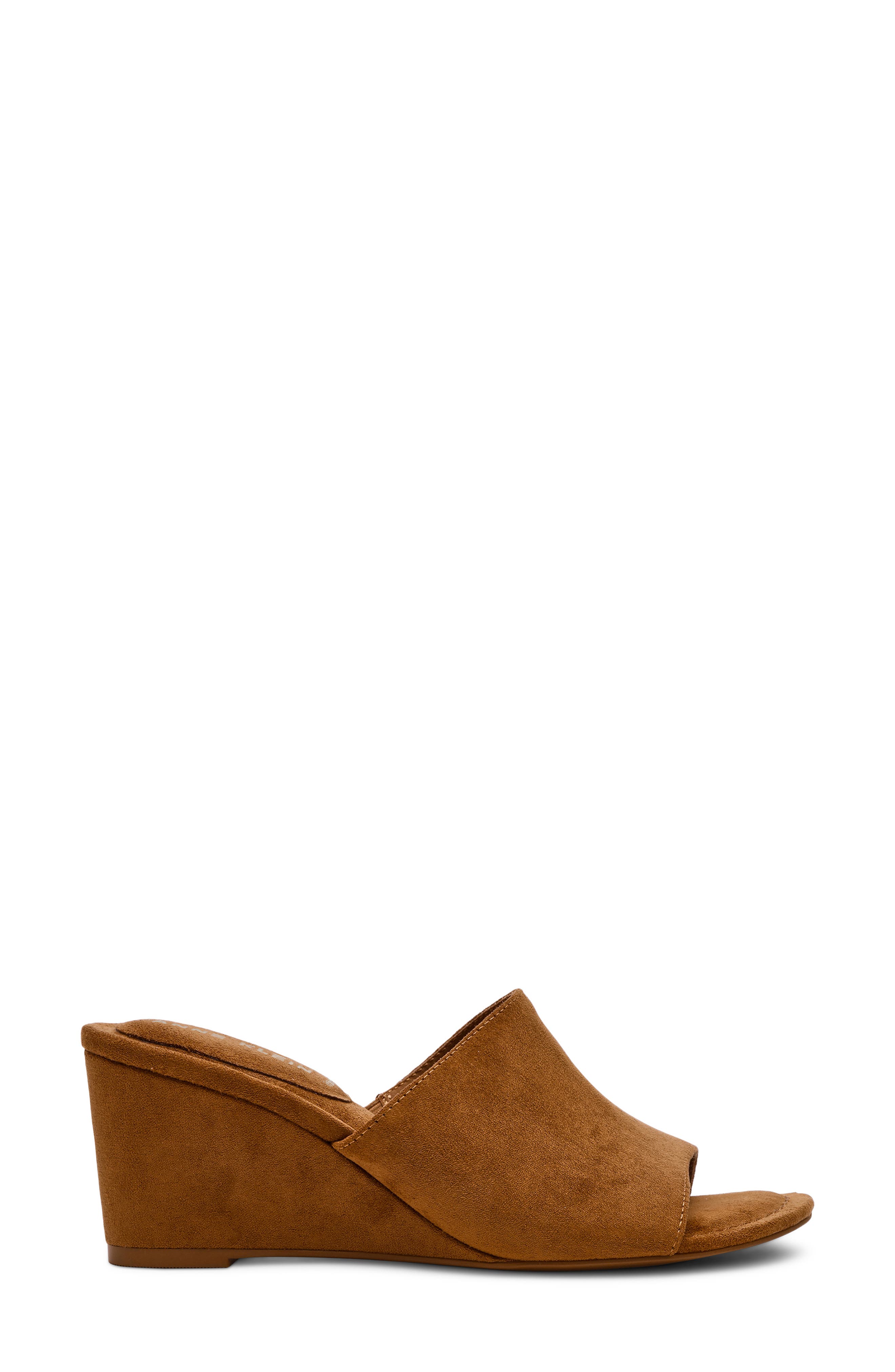 Anne Klein Charisma Wedge Slide Sandal, Alternate, color, Hazelnut