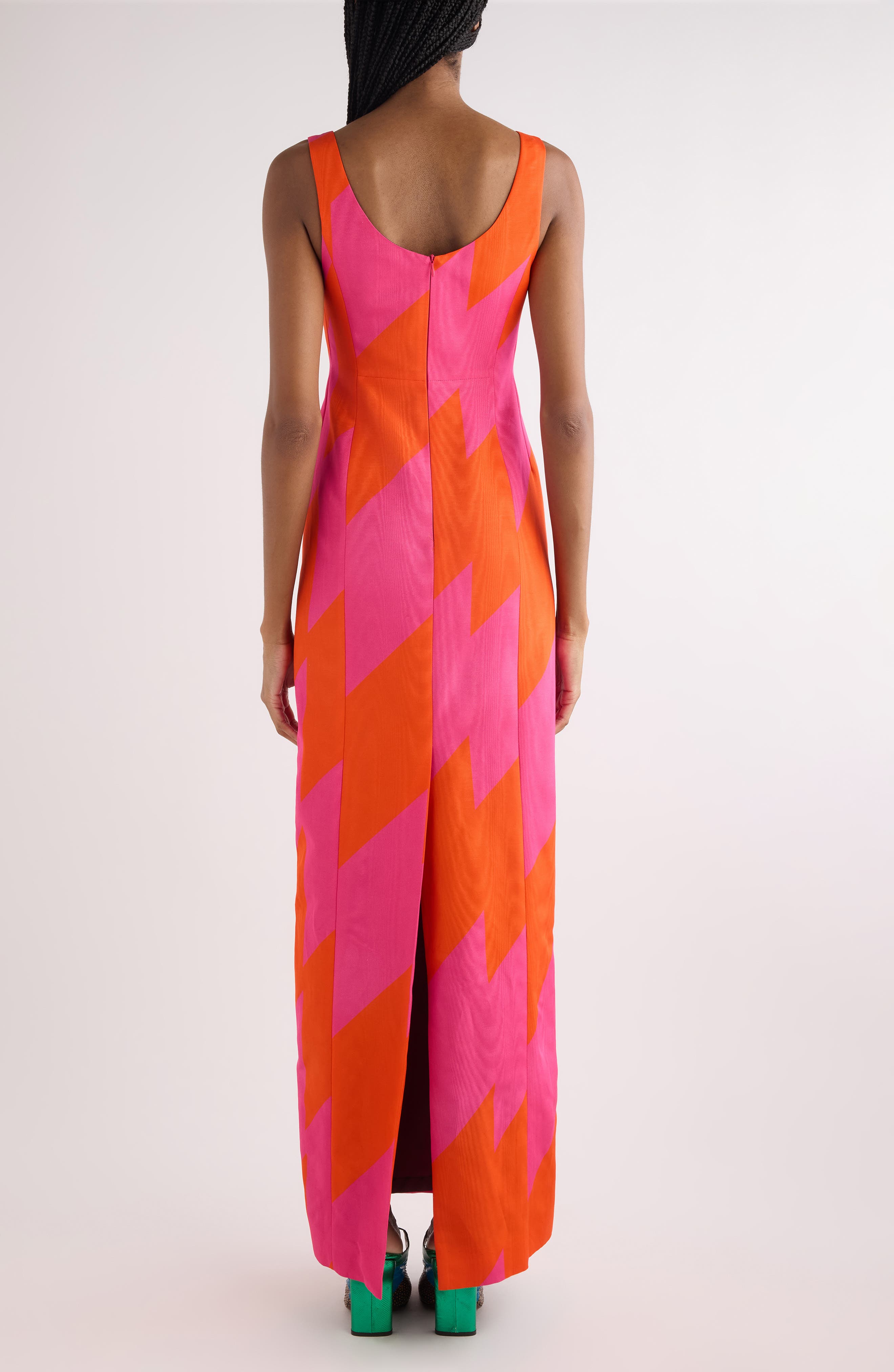 Debant Broken Stripe Moire Sheath Dress - image 2